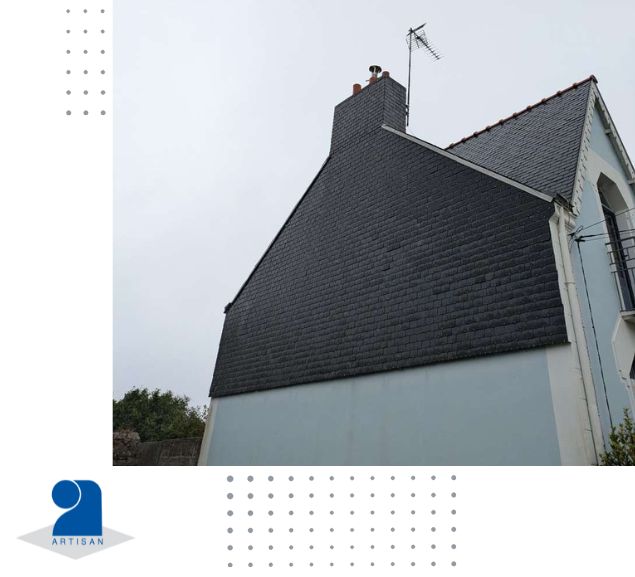 Habillage pignon en ardoise - Concept couverture 56 Habillage pignon en ardoise - Concept couverture 56
